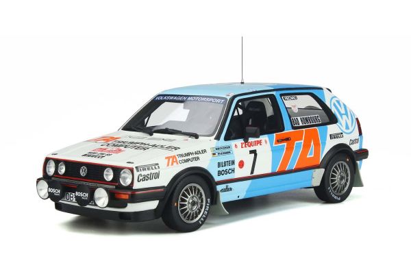 OttO mobile 1/18scale Volkswagen Golf Mk.II GTI 16V Gr.A # 7 (White / Blue) Limited to 2,000 worldwide  [No.OTM852]