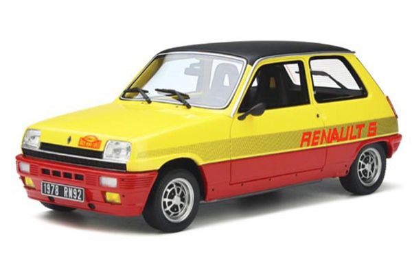 OttO mobile 1/18scale Renault 5 TS Monte Carlo (Yellow / Red) Limited to 2,000 worldwide  [No.OTM891]