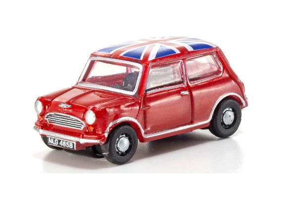 OXFORD 1/148 オースチン ミニ （タータンレッド/ユニオンジャック）  [No.OX148NMN001]