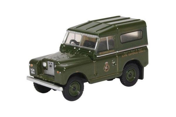 OXFORD 1/76scale Land Rover Series II SWB Hard Back Civil Defence  [No.OX76LR2S005]