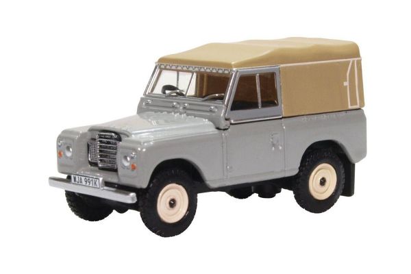 OXFORD 1/76scale Land Rover Series III Canvas Mid Grey  [No.OX76LR3S003]