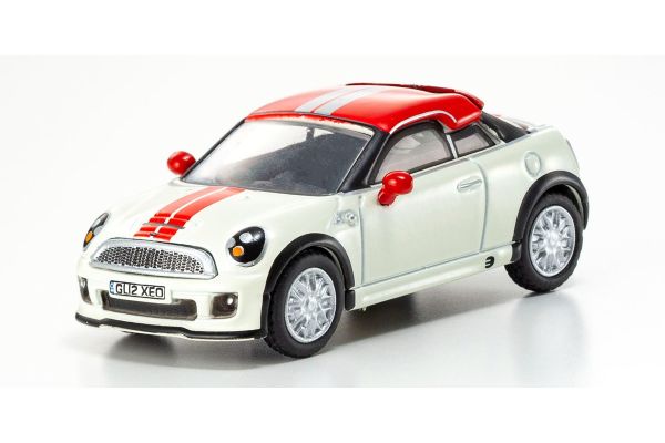 OXFORD 1/76 ミニ クーペ ペッパーホワイト/チリレッド   [No.OX76MC001]