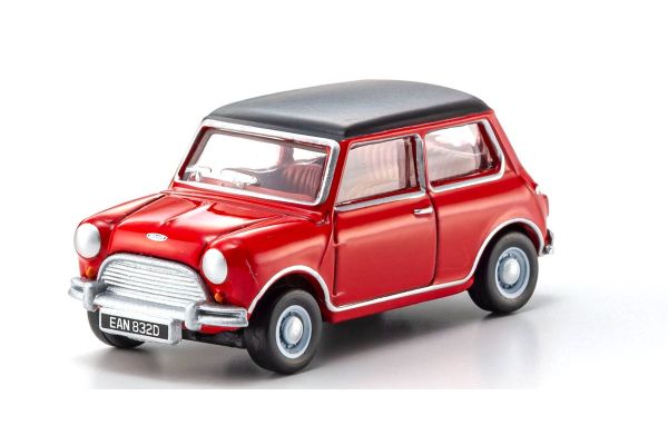 OXFORD 1/76 オースチン クーパー ミニ タータンレッド/ブラック  [No.OX76MN012]