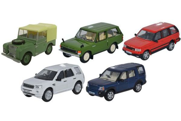 OXFORD 1/76scale Land Rover Classics 5car set 2016  [No.OX76SET49]