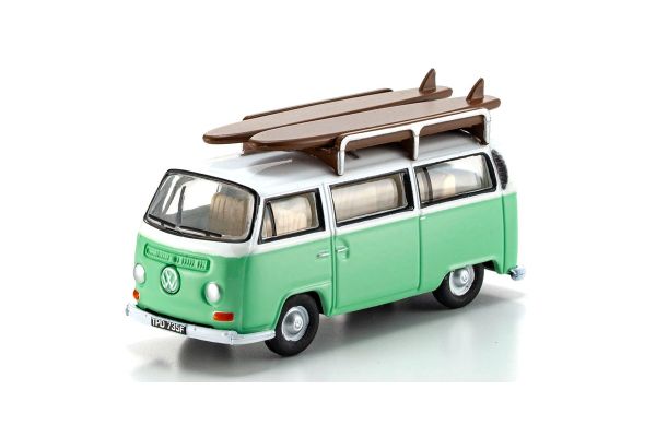 OXFORD 1/76 VWバス（サーフボード付）バーチグリーン/ホワイト  [No.OX76VW007]