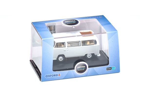 OXFORD 1/76 VW ベイウインドウ キャンピングカー シルバーグレー/ホワイト  [No.OX76VW032]