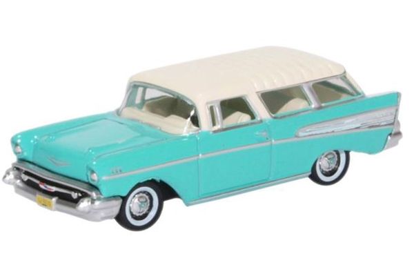 OXFORD 1/87scale Chevrolet Nomad 1957 Surf Green / India Ivory  [No.OX87CN57003]