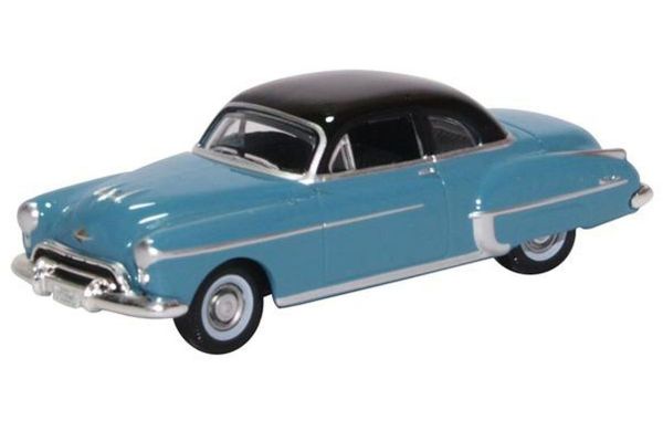 OXFORD 1/87scale Oldsmobile Rocket 88 Coupe 1950 Crest Blue/Black  [No.OX87OR50002]