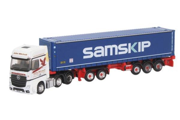 OXFORD 1/148scale Mercedes Actros D-TEC Combi Trailer John Mitchell  [No.OXNMB004]