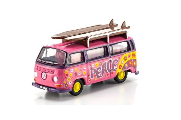 OXFORD 1/76 VWﾐﾆﾊﾞｽ ｻｰﾌﾎﾞｰﾄﾞ搭載 FlowerPower  [No.OXVW017]