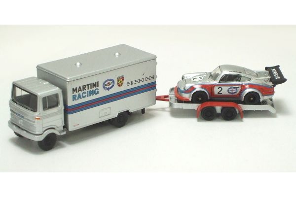 Premium ClassiXXs 1/87scale Mercedes-Benz LP608 Trailer with Porsche RSR Turbo 