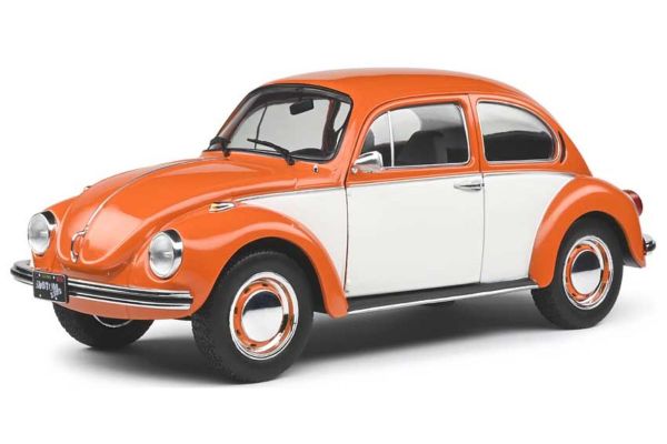 SOLIDO 1/18scale Volkswagen Beetle 1303 1974 (Orange / White)  [No.S1800515]
