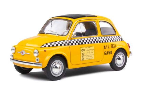 SOLIDO 1/18scale Fiat 500 Taxi NYC 1965 (Yellow)  [No.S1801407]