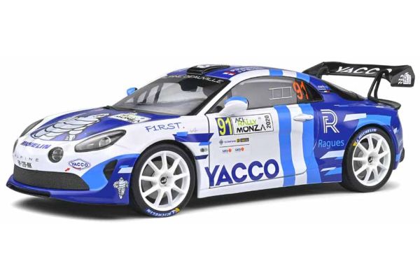 SOLIDO 1/18scale Alpine A110 Rally WRC Monza 2020 # 91 (Blue / White)  [No.S1801613]