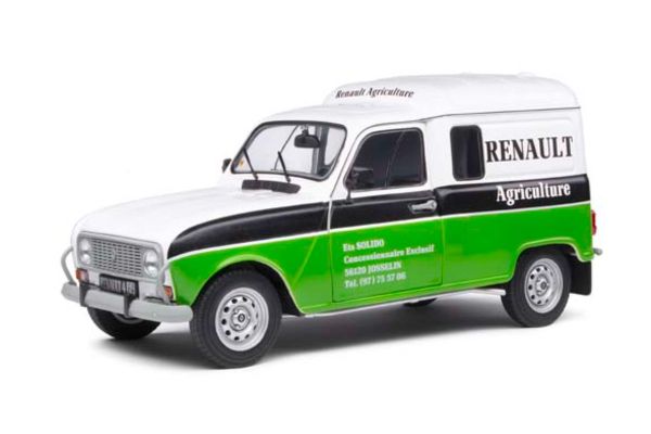 SOLIDO 1/18scale Renault 4L F4 Renault Agriculture 1988 (White / Green)  [No.S1802205]