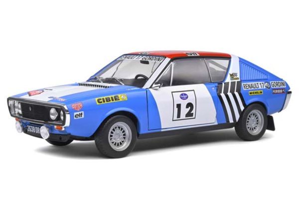 SOLIDO 1/18scale Renault 17 Gordini Press-on Rigger Dress Rally 1974 # 12 (Blue / White / Red)  [No.S1803703]