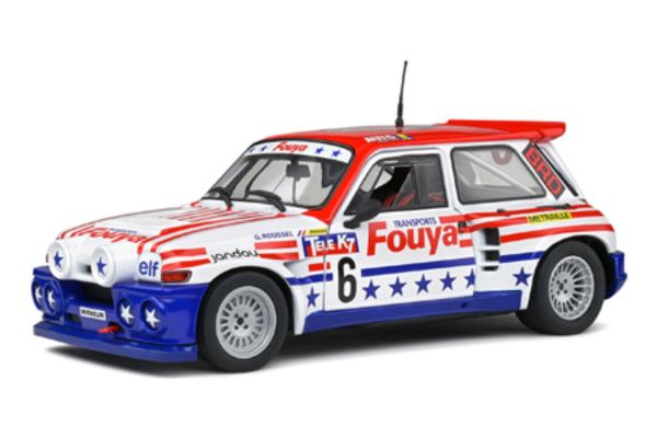 SOLIDO 1/18scale Renault 5 Maxi #6 (White/Red/Blue)  [No.S1804706]