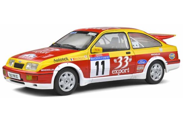 SOLIDO 1/18scale Ford Sierra Cosworth RS Tour de Corse 1987 # 11 (Red / Yellow / White)  [No.S1806103]