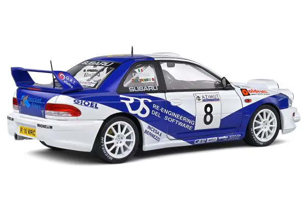 SOLIDO 1/18scale Subaru Impreza S5 WRC99 Azimut di Monza 2000 #8