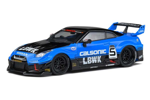 SOLIDO 1/43scale Nissan GT-R (R35) LB Silhouette CALSONIC (Blue)  [No.S4311202]
