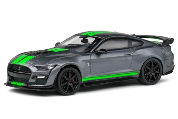 京商 ミニカー | SOLIDO 1/43 シェルビー マスタング GT500 2020 (グレー/グリーンストライプ) [No.S4311504]