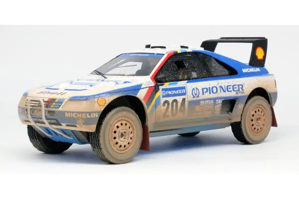 Peugeot 405 T16 Turbo 16 2nd Paris Dakar 1989 Dirty 1/18 TOP