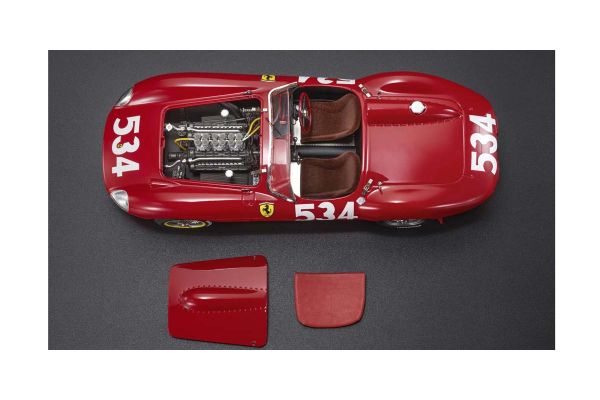 TOPMARQUES 1/18scale Ferrari 335S 1957 Mille Miglia No.534 P. Collins - Engine hood detachable  [No.TOP127A]