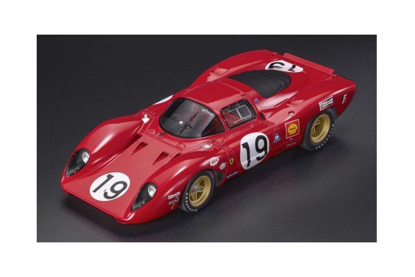 TOPMARQUES 1/18 フェラーリ 312P クーペ 1969 ル・マン24h No,19 C.エイモン / P.シェッテ  [No.TOP130B]