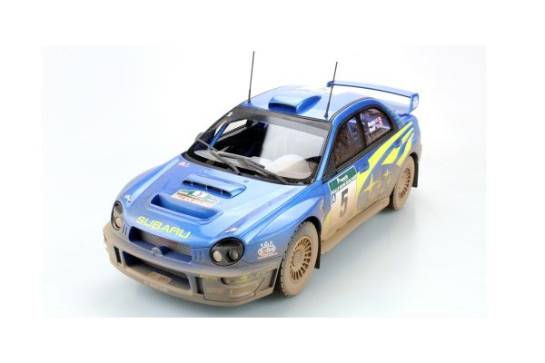 TOPMARQUES 1/18scale Subaru Impreza S7 555 WRC No.5 2001 New Zealand Winner (dirty paint)  [No.TOP037BD]