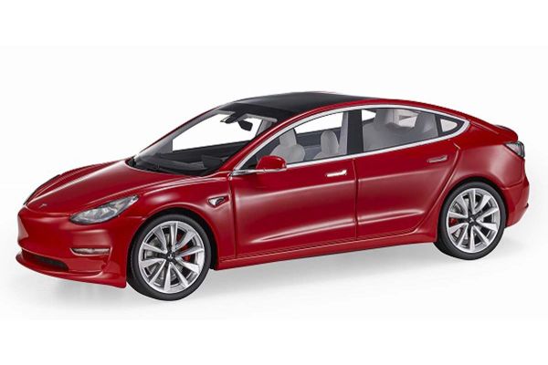 TOPMARQUES 1/18scale Tesla Model 3 Red  [No.TOPLS074A]