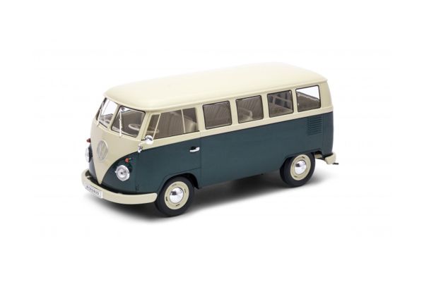WELLY 1/18scale VW T1 bus 1963 (WINDOW VAN) Green [No.WE18054GR]