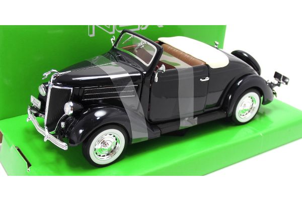 WELLY 1/24scale Ford Deluxe Cabriolet 1936 Metallic Blue [No.WE22422MB]