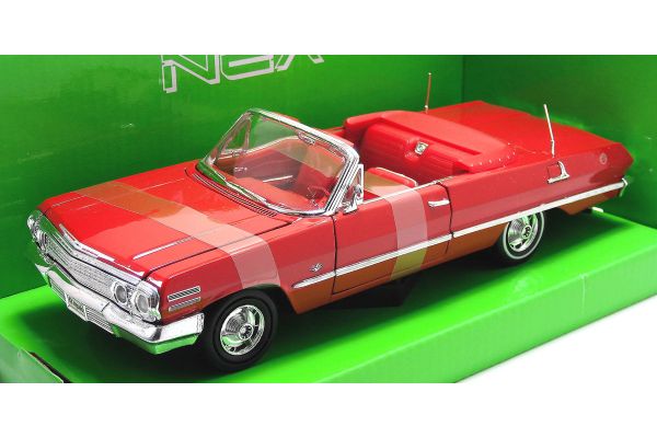 WELLY 1/24scale Chevrolet Impala 1963 Red [No.WE22434R]
