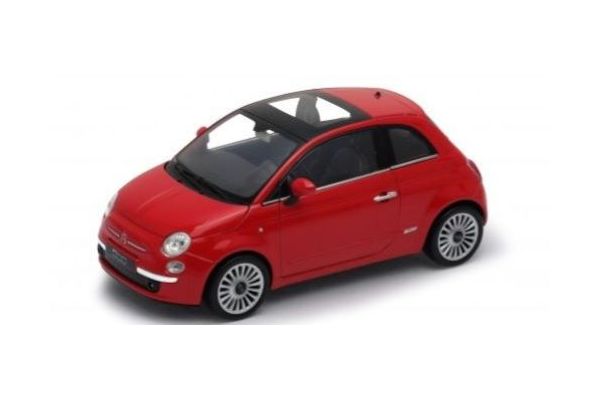 WELLY 1/24scale 2007 Fiat 500 Red  [No.WE22514R1]