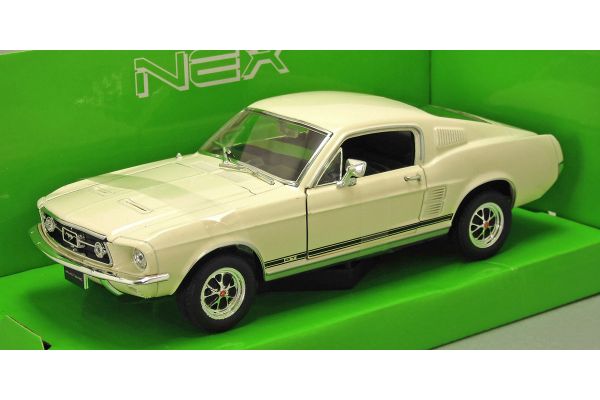 WELLY 1/24scale Ford Mustang GT 1967 (cream)  [No.WE22522C]