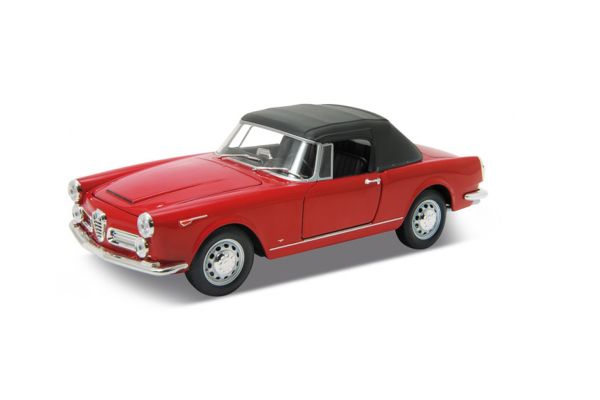 WELLY 1/24scale Alfa Romeo Spider 2600 soft-top 1960 Red  [No.WE24003STR]