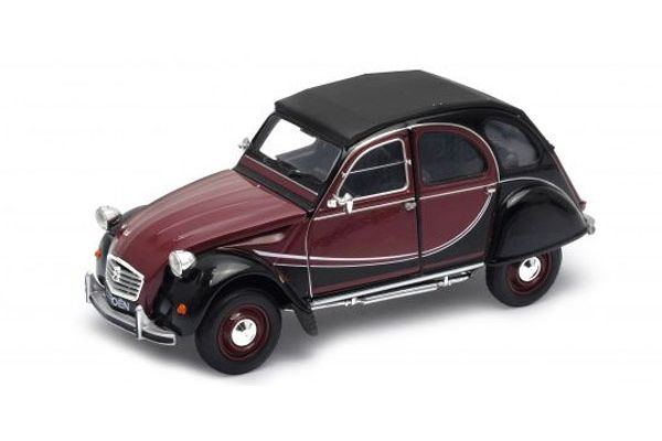 WELLY 1/24scale Citroen 2CV 6 Charleston (Brown/Red)  [No.WE24009BR1]