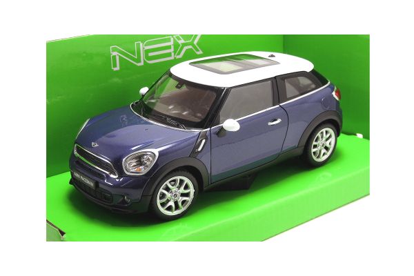 WELLY 1/24scale Mini Cooper S PACEMAN Metallic Blue [No.WE24050MB]