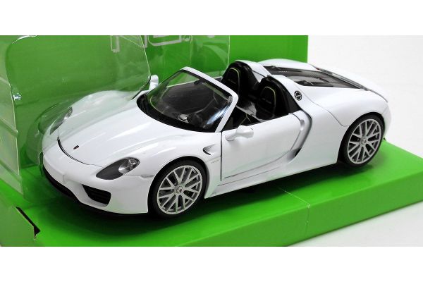 WELLY 1/24scale Porsche 918 Spyder convertible White  [No.WE24055CW]