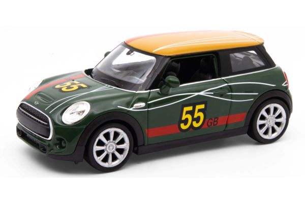 WELLY 1/34-1/39 ニュー ミニ ハッチ グリーン(プルバックシリーズ)  [No.WE43696A1GN]