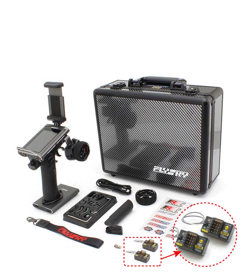 トップレーサーも使用！ Flyskyハイエンドプロポ Noble NB4 PRO+ テレメトリー4ch Tx / Rx(FGr4B)2個セット