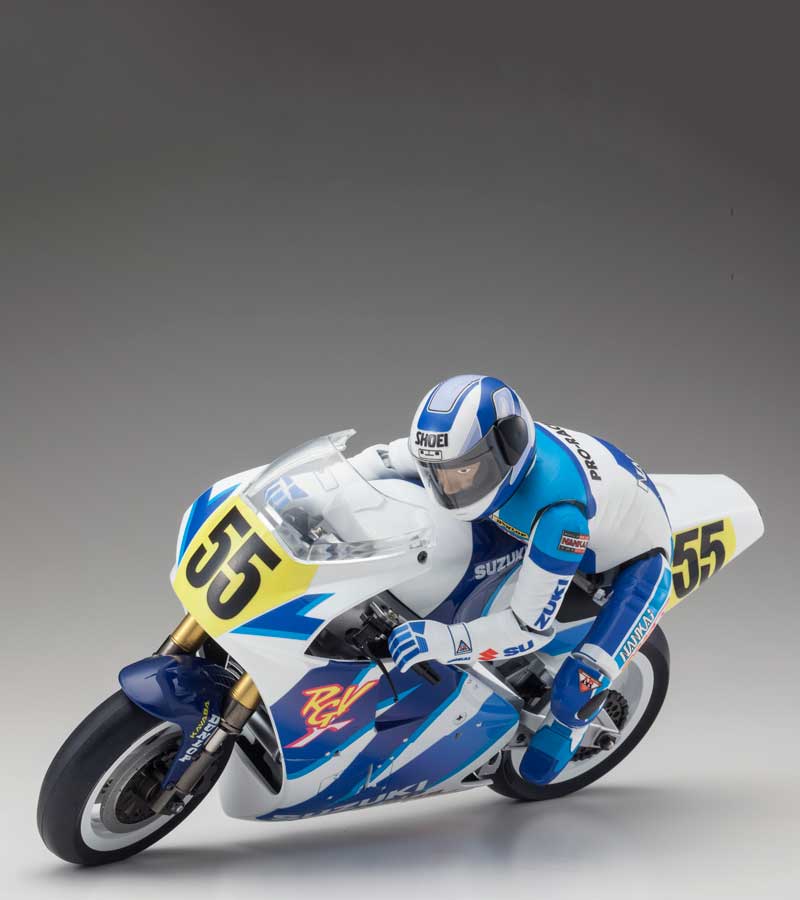 ハングオンでコーナーリング！ 実車さながらの電動RCバイク 1/8 SCALE ELECTRIC POWERED BIKE HANG ON RACER S.R.T. SUZUKI RGV-Γ 1992
