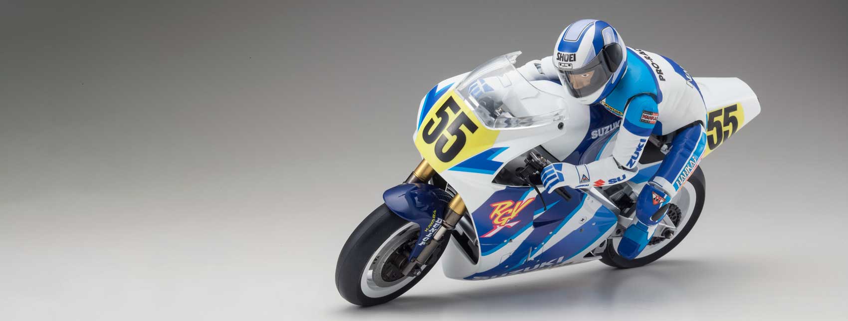 ハングオンでコーナーリング！ 実車さながらの電動RCバイク 1/8 SCALE ELECTRIC POWERED BIKE HANG ON RACER S.R.T. SUZUKI RGV-Γ 1992