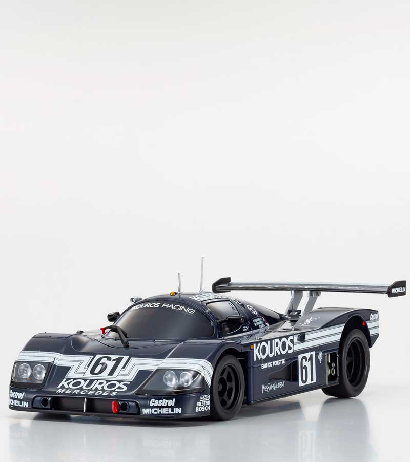 最新MR-04シャシーのザウバーメルセデス MINI-Z RWD MR-04 readyset Sauber-Mercedes Gruppe-C-Rennsportwagen C9, Nr.61, LM1988