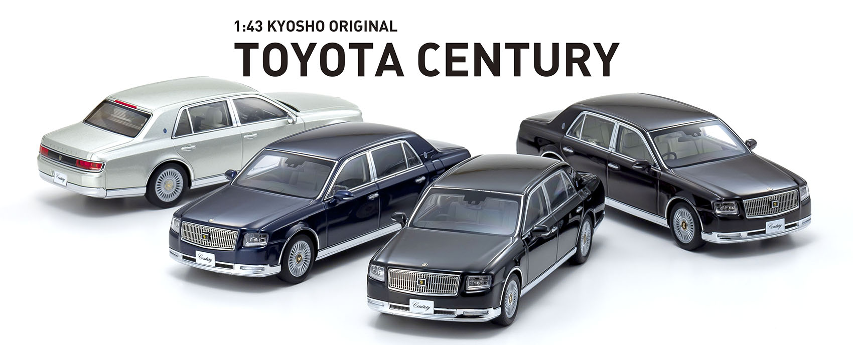 Kyosho Minicar 1/43  Toyota Century Kamui Eternal black KS03694BK